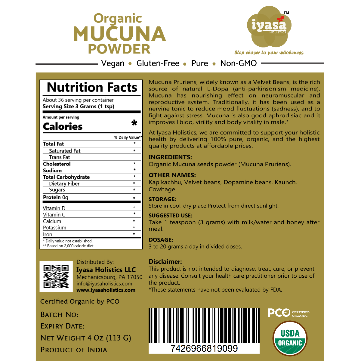 Organic Mucuna Powder - Image 3