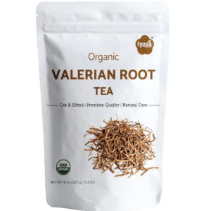 Iyasa Holistics Valerian Root Tea front pack 8 oz
