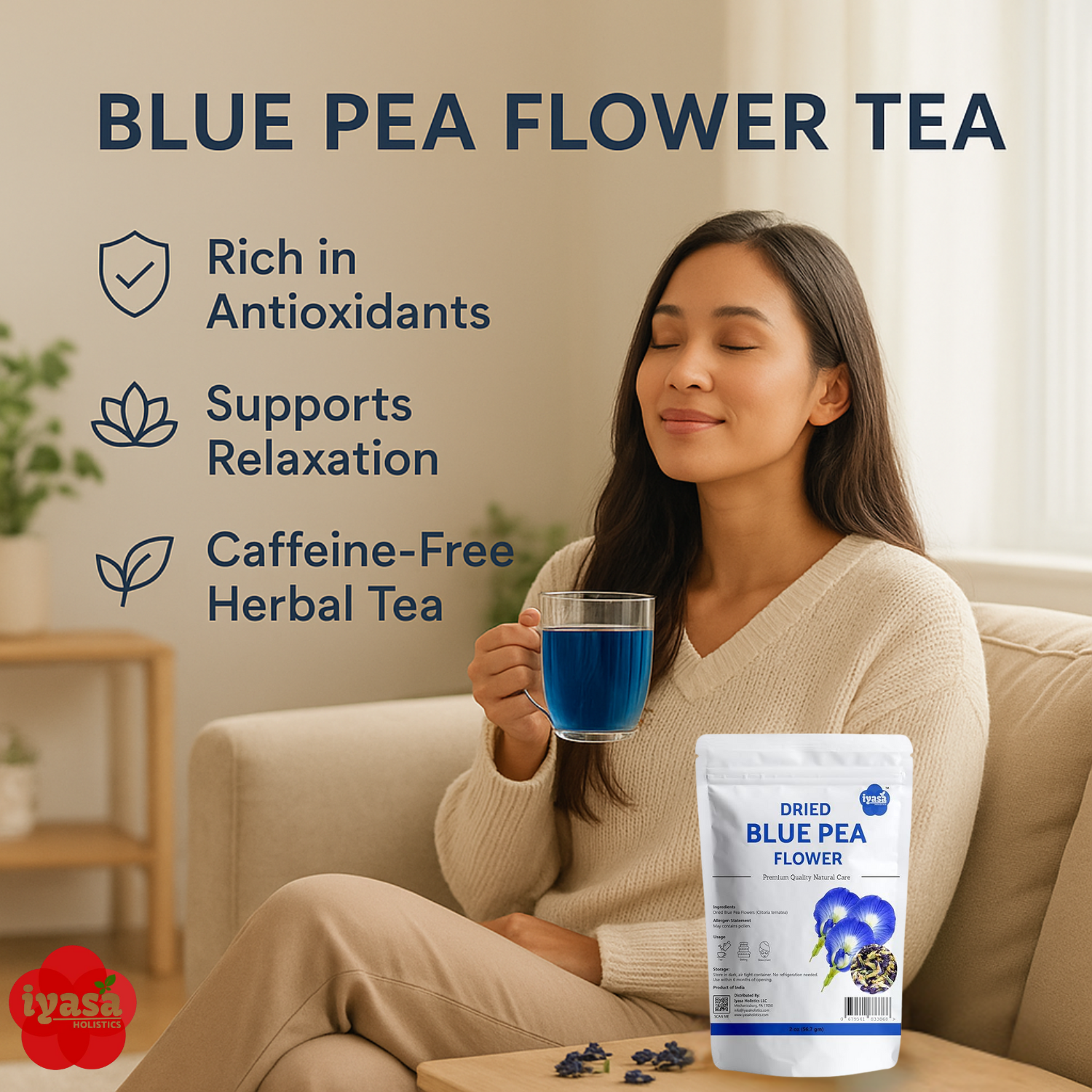 Dried Blue Pea Flower - Image 4